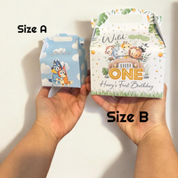Boîtes à dragées sur le thème de la boulangerie en aquarelle |   Boîtes à friandises en papier mat 250 g/m² pour les fêtes de mariage, les anniversaires et les célébrations