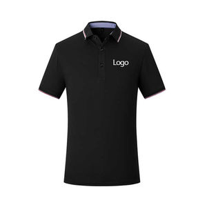 Nouveau modèle Vente en gros OEM à manches courtes polo de golf uni impression personnalisée logo T-shirt vierge 100% coton polos pour hommes - Product Image 4