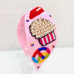 Hot Selling Trendy Handmade Beaded Headband With Colorful <b>Beads</b> For Women Girls Stylish Fashion Hair <b>Head</b> From Indian supplier - Product Image 2