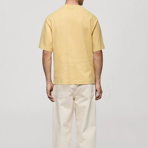 Camiseta Extra Grande de Alta Calidad para Hombre, 100% Algodón, Ligera, Lisa, Informal, Color Personalizado, Transpirable, Fácil de Usar, Tejido de Punto - Product Image 2