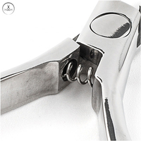 Pince à cuticules pour ongles, 7mm, pointe, coupe-bordures, outil de manucure