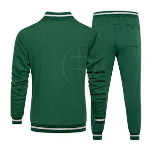 2025, diseño liso personalizado, tu propio traje de jogging para hombre, gran oferta, traje de jogging liso de algodón ajustado para hombre - Product Image 4