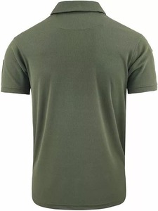 Camiseta de Golf táctica informal con estampado personalizado para hombre, manga corta, transpirable, duradera, 100% algodón, antiarrugas, personalizada - Product Image 6
