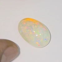 1 Pc d'opale éthiopienne naturelle avec feu 24mm ovale Cabochon 24 Cts Lot Iroc ventes bonne qualité lâche pierres précieuses cabine US $108