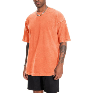 เสื้อยืดโอเวอร์ไซส์ผู้ชาย ผ้าฝ้ายพรีเมียม ทรงหลวม ไหล่ตก สไตล์ลำลอง สตรีทแวร์ - Product Image 5