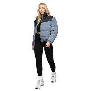 Veste matelassée en nylon d'hiver chaude en gros 2026, tissu respirant, style fermeture éclair multicolore, pour femmes - Product Image 2