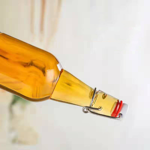 Bán buôn lật Chai Thủy Tinh hàng đầu với nắp đậy kín khí & rò rỉ cho đồ uống, dầu, giấm, bia, soda, bia, soda, sữa - Product Image 4