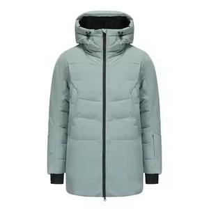 Chaqueta acolchada con capucha y cremallera calefactable de alta calidad personalizada de invierno al por mayor 2024 para hombre, chaqueta de manga larga de poliéster 100% - Product Image 6