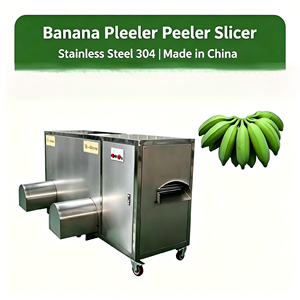 Machine à éplucher et à trancher les bananes et les plantains en acier inoxydable 304 à haute efficacité, très vendue, fabriquée en Chine - Product Image 1