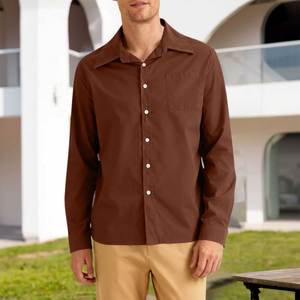 Camisas de Hombre Casuales de Tela de Algodón con Ajuste Cómodo para Uso Diario en la Oficina y Estilo Elegante - Product Image 5
