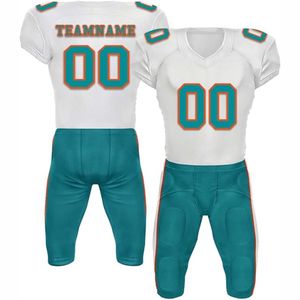 เสื้ออเมริกันฟุตบอลแบบสั่งทำขายดี ระบายอากาศ ป้องกันรังสียูวี แขนสั้น คุณภาพสูง MOQ ต่ำ มีสินค้าในสต็อก - Product Image 1