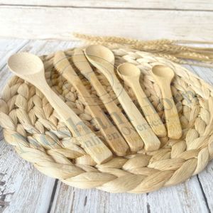 ช้อนไม้ธรรมชาติทำด้วยมือทำจากวัสดุที่เป็นมิตรกับสิ่งแวดล้อมเหมาะสำหรับการทำอาหารกวนและเสิร์ฟอาหาร - Product Image 5