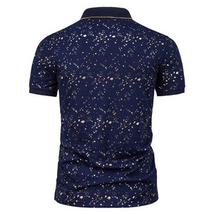 2025 Wholesale Custom Embroidered logo Cotton Knitted Button Short Sleeve Stripe Polo <b>t</b> <b>Shirts</b> for Men's Polo <b>Shirts</b> - Product Image 6