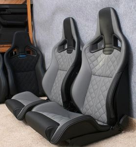 เบาะหนังสีดำทรงบัคเก็ตสไตล์ Recaro สำหรับรถแข่ง ชุดเบาะภายในรถยนต์หรูหราเพื่อการขับขี่สมรรถนะสูง - Product Image 3