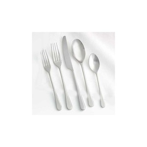 Juego de cubertería de plata, hecha a mano, de acero inoxidable, brillante, coreana, Forma Larga, diseño oscuro martillado - Product Image 5