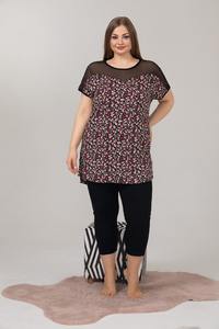 Conjunto Capri de Viscosa para Mujer Talla Grande, Ligero, Suave y Cómodo para Estar en Casa - Product Image 3