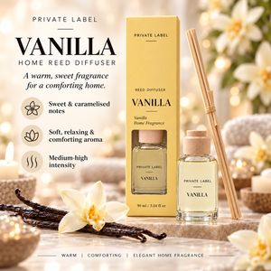 Diffusore di Aromi alla Vaniglia con Etichetta Privata 90ml OEM |   Fragranza Dolce e Confortante per la Casa |   Prodotto in Spagna UE - Product Image 2