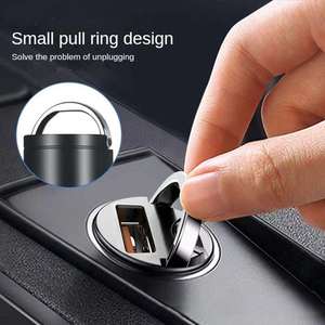 Mini adaptateur secteur en alliage d'aluminium 30W QC3 avec câble de 1,5m pour voiture - Product Image 4