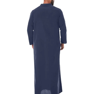 Hot Selling Islamic Clothing Long Sleeve <b>Men</b> <b>Thobe</b> Arab Jubba Zipper Jubba Muslim Saudi Arab Dubai <b>Thobe</b> / Thawb for <b>Men's</b> - Product Image 4