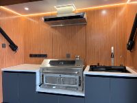 Kit de cuisine à assembler soi-même, cuisine extérieure, station BBQ modulaire préfabriquée à faible coût pour l'amélioration individuelle de la maison
