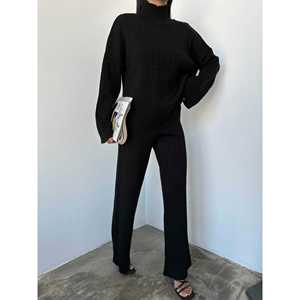 Conjunto de Suéter de Punto Estilo Pescador para Mujer, Colección 1006 - Product Image 4