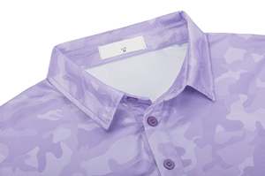 Camiseta de Golf de Camuflaje Personalizable para Hombre, de Verano, con Absorción de Humedad, Secado Rápido, Antiarrugas, ODM, Color y Logotipo Personalizados - Product Image 4