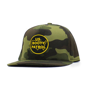 Casquette de sport U.S. Booty Patrol 100% coton, visière plate, motif uni, toile, idéale pour les activités sportives en extérieur - Product Image 1