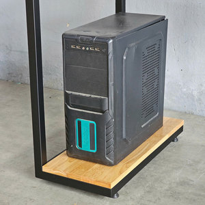 Convenient Foldable <b>Computer</b> <b>Desk</b> with Storage & Bookshelf Laptop Table COD68029 - Product Image 6
