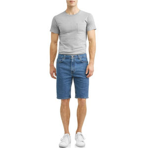 Shorts en jean pour homme de haute qualité, coton, grande taille, motif uni, style streetwear, décontracté, respirant, pantalon court d'été - Product Image 4