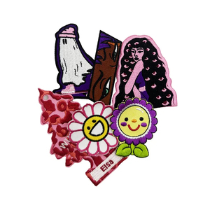 ผ้าปักลายดอกไม้สำหรับ3D ผ้าทอลายสัตว์ผ้าทอลายทแยงปักด้วยเตารีดตามสั่ง - Product Image 6