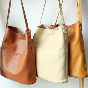 Ladies Genuine <b>Leather</b> Tote Bag Shoulder Purse Large Capacity <b>Handbag</b> Fashion Office Work 2025 LTB-0216 - Product Image 1