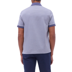Piqué confortable 100% coton ODM pour hommes avec motif à pointe Tissu tricoté teint uni pour polos - Product Image 2