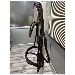Excellent Quality Soft Padded Equestrian Horse Bridle with stone chain for Safe and Comfortable Horse Riding - Product Image 5