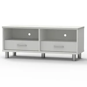 Modern Living Wood TV Cabinet 2 Drawer Malaysia Made 2616