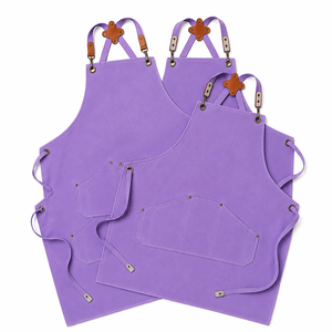 Waterproof Cotton Canvas Bib Sleeveless Chef's <b>Kitchen</b> <b>Apron</b> with Pockets Woven Fashionable - Product Image 6