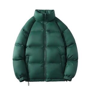 Veste matelassée en duvet matelassée de haute qualité pour hommes personnalisée brodée chaude épaissir les manteaux d'hiver en duvet pour hommes - Product Image 6