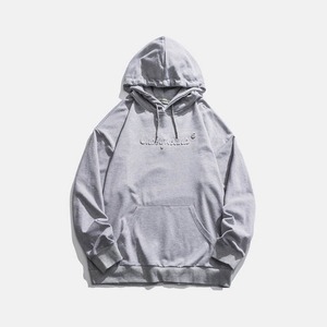 Sweat à capuche surdimensionné avec cordon de serrage et logo personnalisé pour hommes et unisexe 100% coton Sweat-shirt à motif solide imprimé en 3D Vêtements OEM - Product Image 3