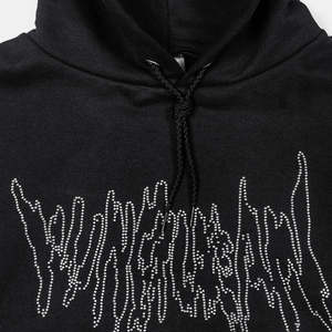 Fabricants professionnels de vêtements de mode, sweat à capuche pour homme avec strass, streetwear sur mesure, sweat à capuche oversize pour homme en vente - Product Image 2