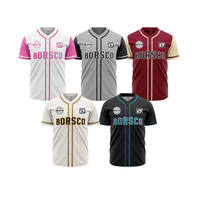 Tallas juveniles Premium Jersey Béisbol Ropa de softbol Ropa Jersey de béisbol Botón completo Jersey de béisbol Hombres