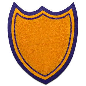 Patch Chenille en tissu sergé, avec lettres, couleurs unies, accessoires de vêtements brodés, sur mesure - Product Image 1