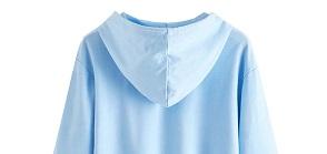 เสื้อฮู้ดผู้หญิงผ้าฝ้ายโพลีเอสเตอร์เก๋ไก๋ทันสมัยมีโลโก้ด้านหน้าและด้านหลังเหมาะสำหรับไลฟ์สไตล์ที่ใช้งานในฤดูหนาว - Product Image 4