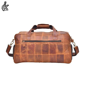 Sac de voyage en cuir véritable Crazy Horse vintage grande capacité, vente en gros - Product Image 3