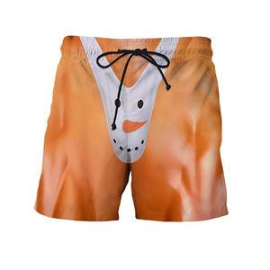 Calzoncillos divertidos con estampado 3D realista de tendencia de verano, pantalones cortos deportivos de playa con estampado 3D de cintura media, diseño llamativo y de secado rápido - Product Image 5