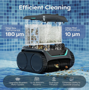 High Quality Cordless Pool Vacuum Cleaning Robot for Inground Pools Outdoor Use - Product Image 3