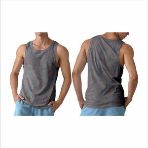 Camisetas sin mangas para hombre con logotipo personalizado impreso barato de fábrica, ropa de algodón sin mangas para gimnasio, camiseta sin mangas para entrenamiento para hombre en cada temporada - Product Image 3