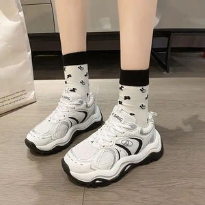 Vintage all round head sneakers Fashion women's casual <b>shoes</b> 2026 new senior sense thick sole - Product Image 4