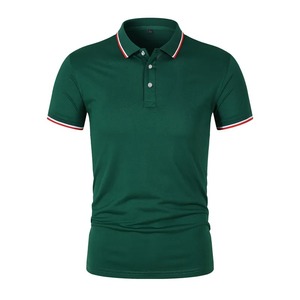 T-shirt en coton avec logo personnalisé T-shirt décontracté à manches courtes pour homme OEM ODM T-shirt uni Fabricant de gros Polos grande taille pour homme - Product Image 4