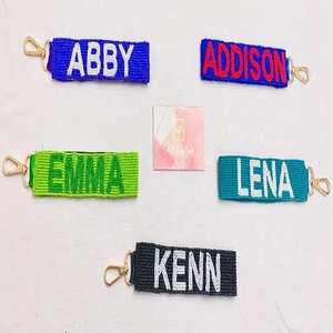 Llaveros Personalizados Hechos a Mano en India con Cuentas de Arroz, Desmontables, con Nombre para Bolsas Escolares, Colecciones de Cuentas, Porta Llaves, Diademas - Product Image 4
