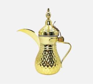 เซิร์ฟเวอร์กาแฟแกะสลักด้วยมือทองเหลือง หม้อชาดีไซน์ใหม่ กาต้มน้ํากาแฟโลหะ แฮนด์เมดตกแต่ง - Product Image 3
