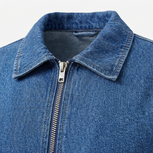 Veste en jean décontractée personnalisée, style streetwear, veste de moto, jean pour homme, vêtements d'extérieur, veste d'automne - Product Image 4